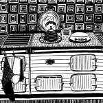 Aga pattern bw